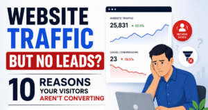 Website getting traffic but no leads conversion optimization guide
