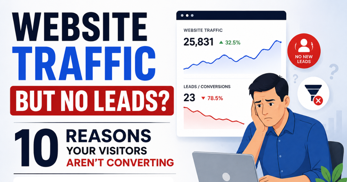 Website getting traffic but no leads conversion optimization guide
